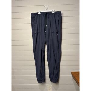 Fabletics The One Men's Jogger Pants Navy Elastic Drawstring Pockets Size XXL